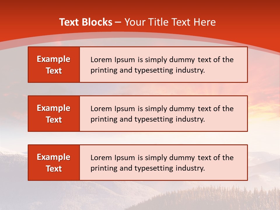 Winter Sunset PowerPoint Template