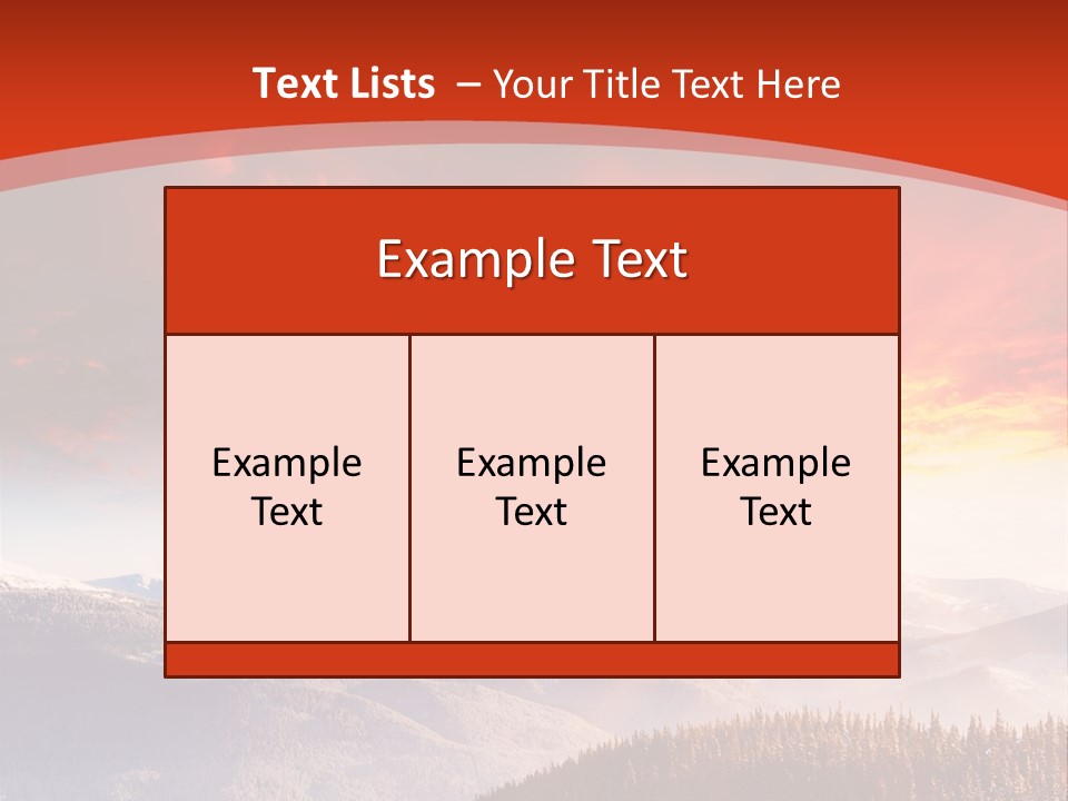 Winter Sunset PowerPoint Template