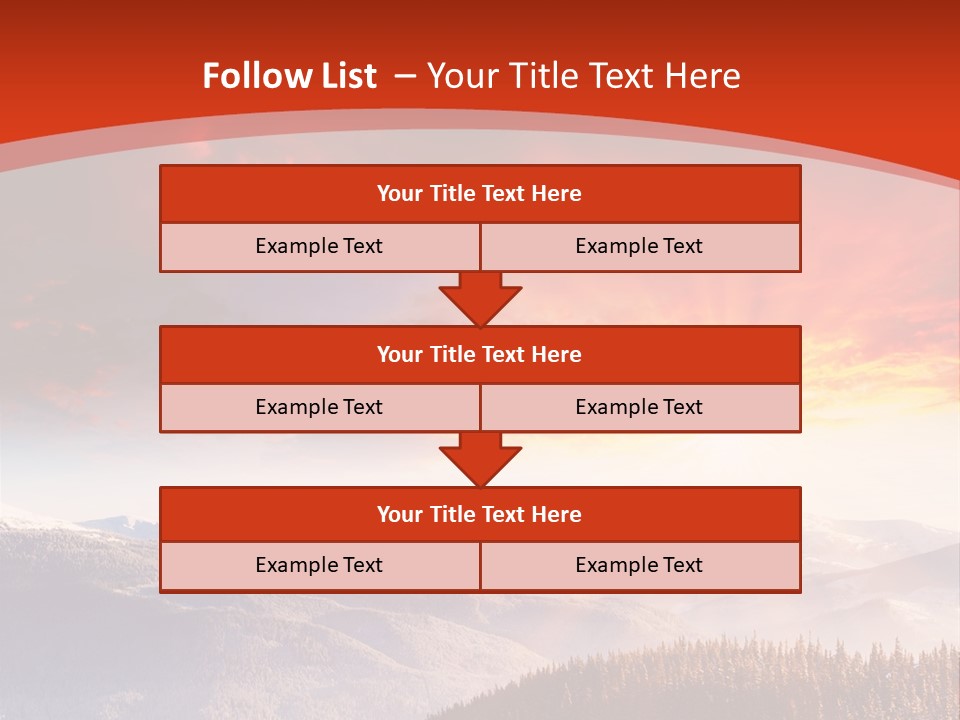 Winter Sunset PowerPoint Template