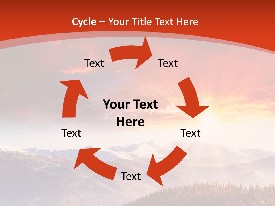 Winter Sunset PowerPoint Template