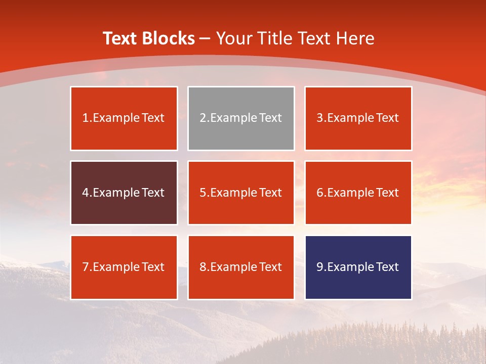 Winter Sunset PowerPoint Template