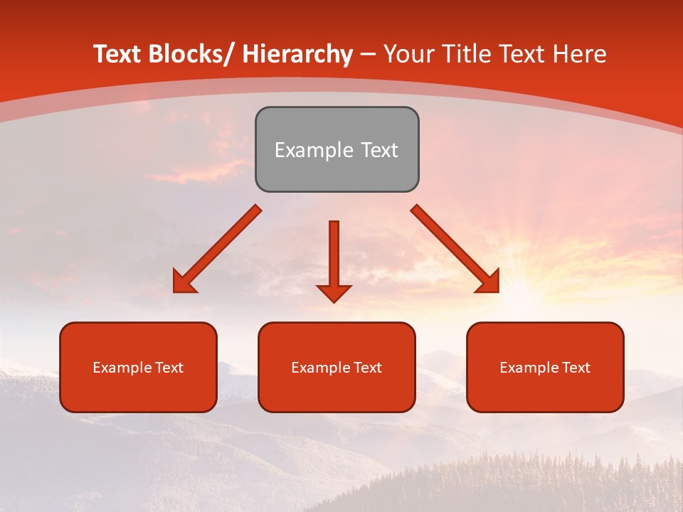 Winter Sunset PowerPoint Template