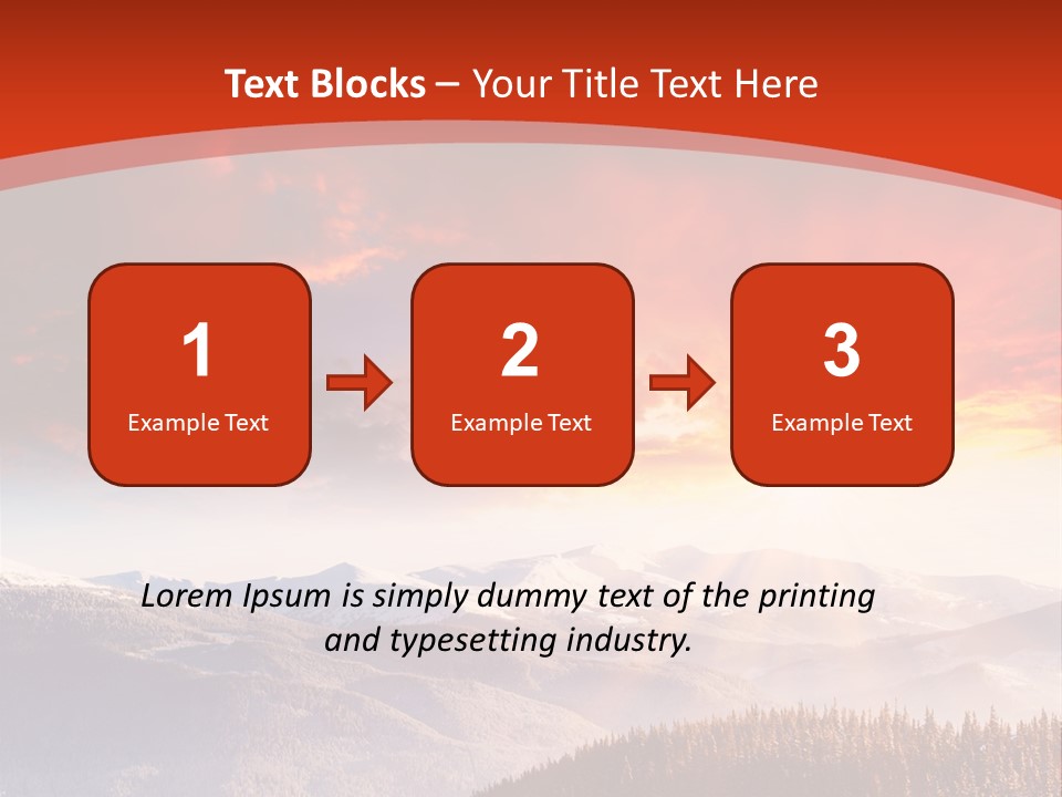 Winter Sunset PowerPoint Template