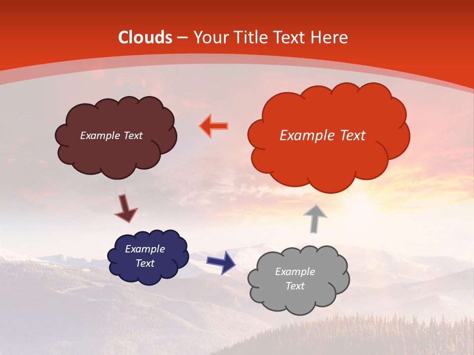 Winter Sunset PowerPoint Template