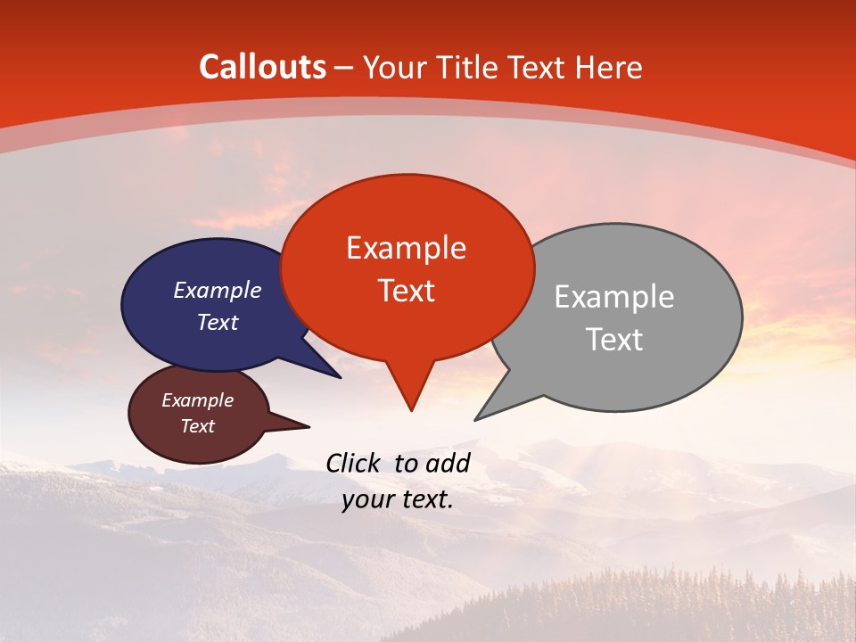 Winter Sunset PowerPoint Template