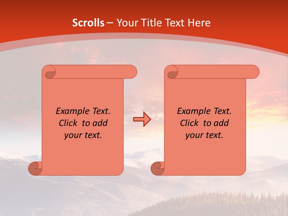 Winter Sunset PowerPoint Template