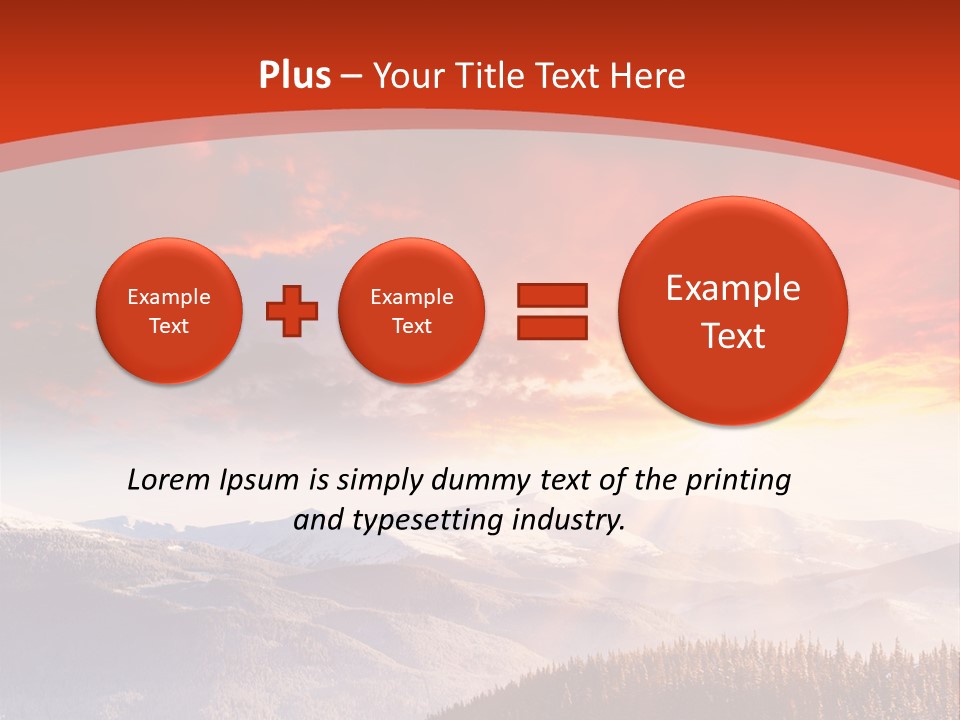 Winter Sunset PowerPoint Template