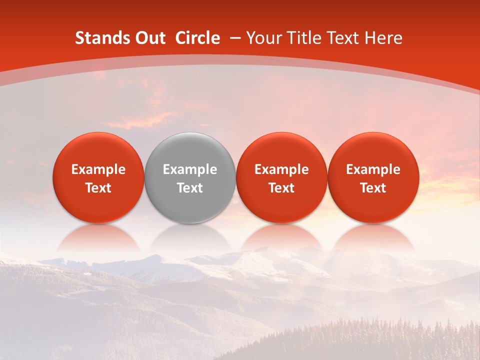 Winter Sunset PowerPoint Template