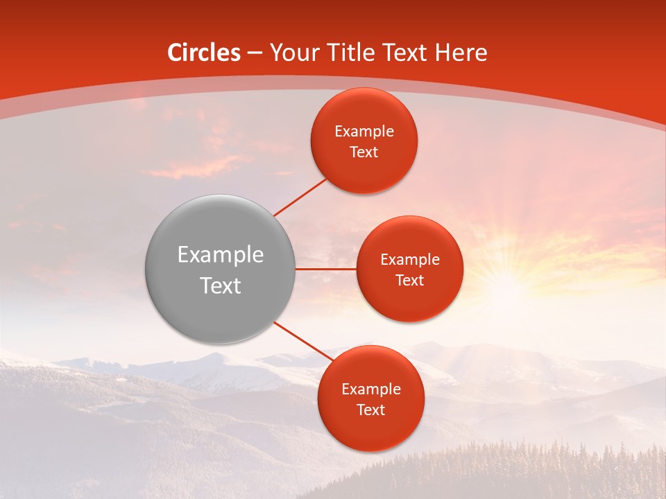 Winter Sunset PowerPoint Template