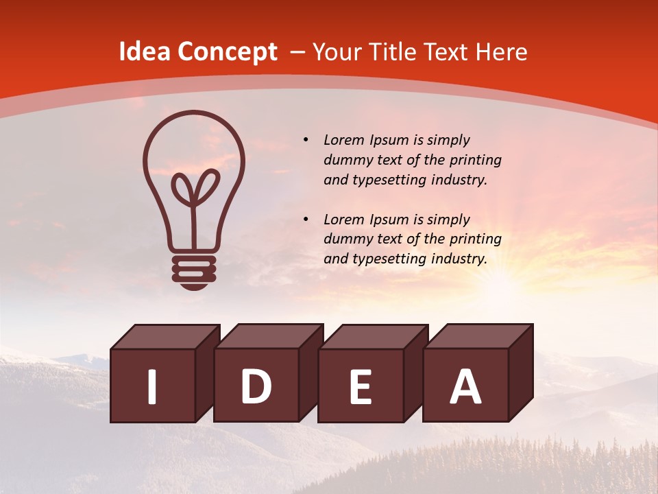 Winter Sunset PowerPoint Template
