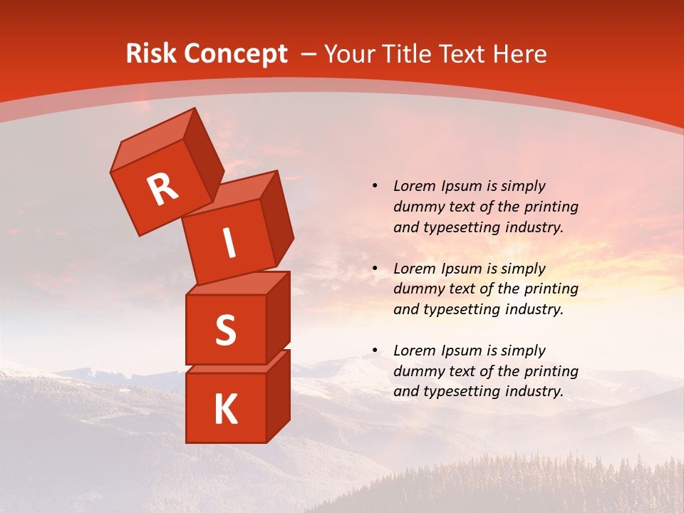 Winter Sunset PowerPoint Template