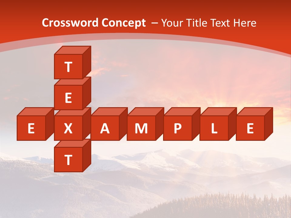Winter Sunset PowerPoint Template