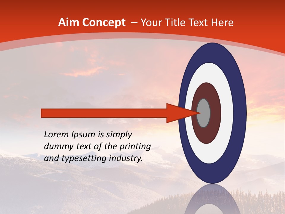 Winter Sunset PowerPoint Template