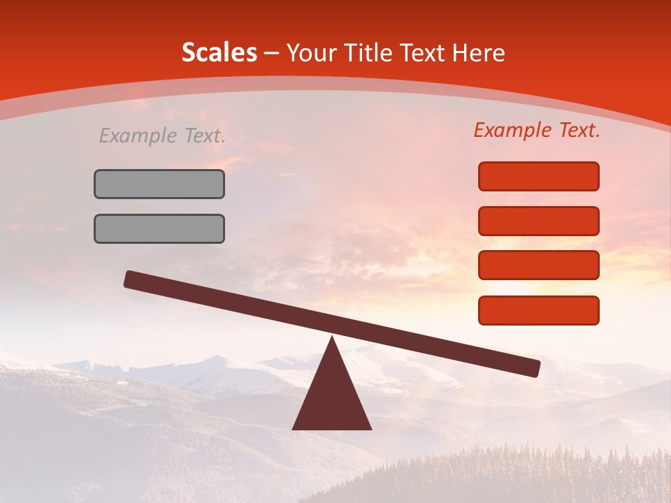 Winter Sunset PowerPoint Template