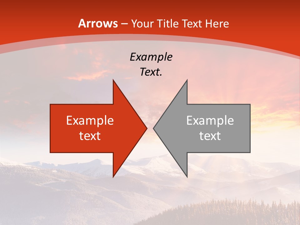 Winter Sunset PowerPoint Template