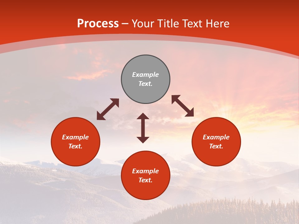 Winter Sunset PowerPoint Template