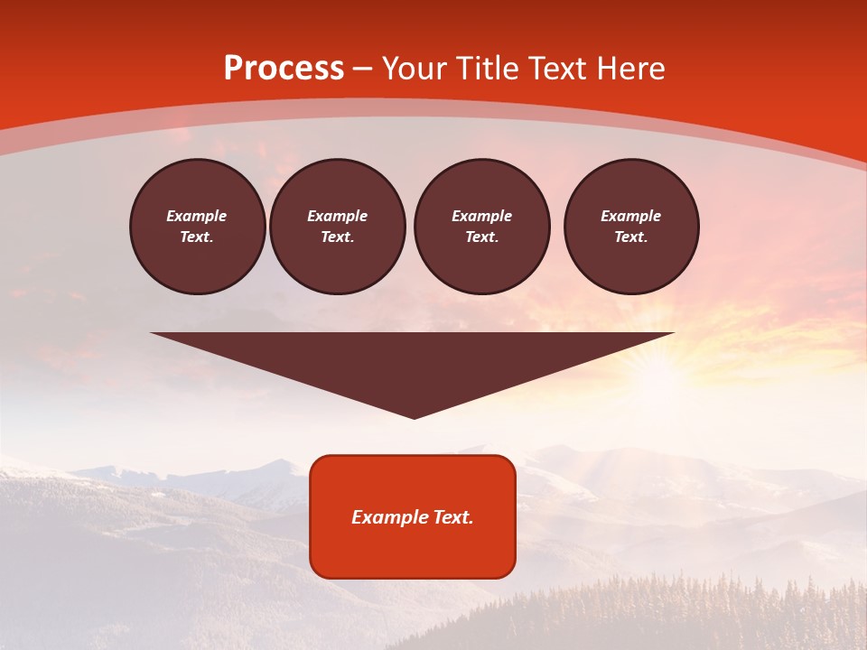 Winter Sunset PowerPoint Template