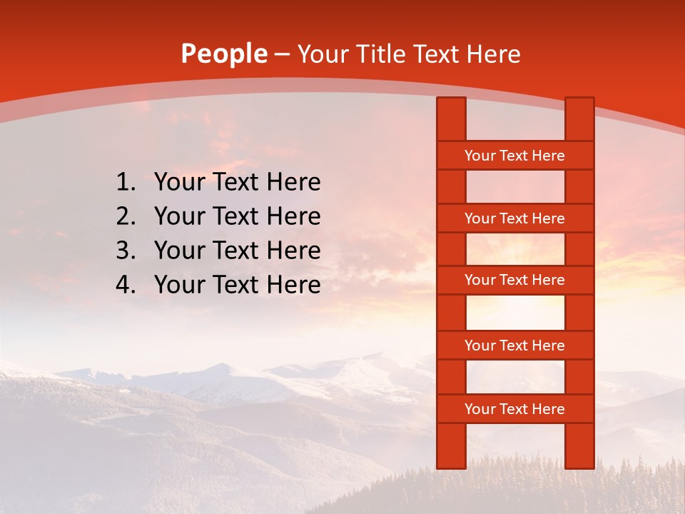 Winter Sunset PowerPoint Template