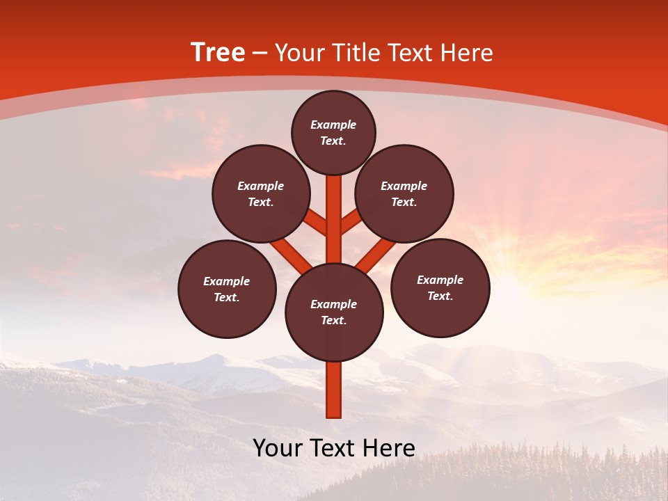 Winter Sunset PowerPoint Template