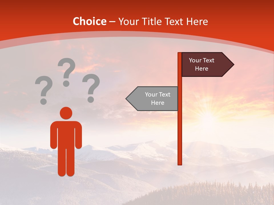 Winter Sunset PowerPoint Template