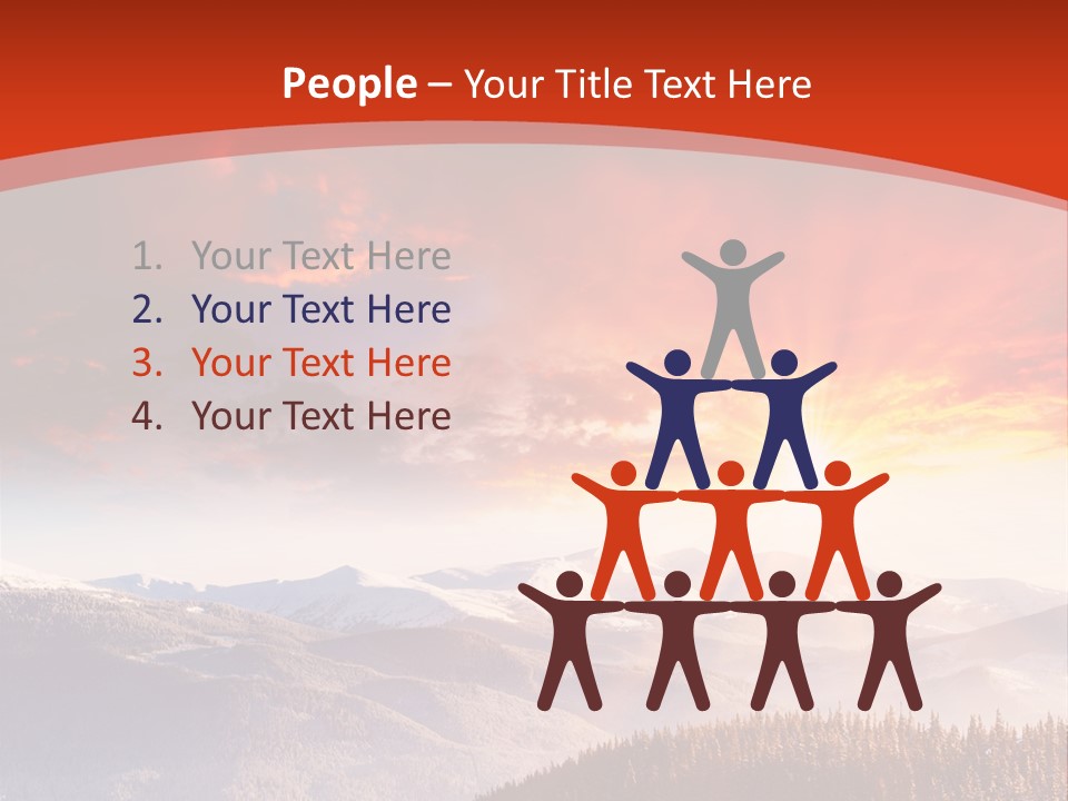 Winter Sunset PowerPoint Template