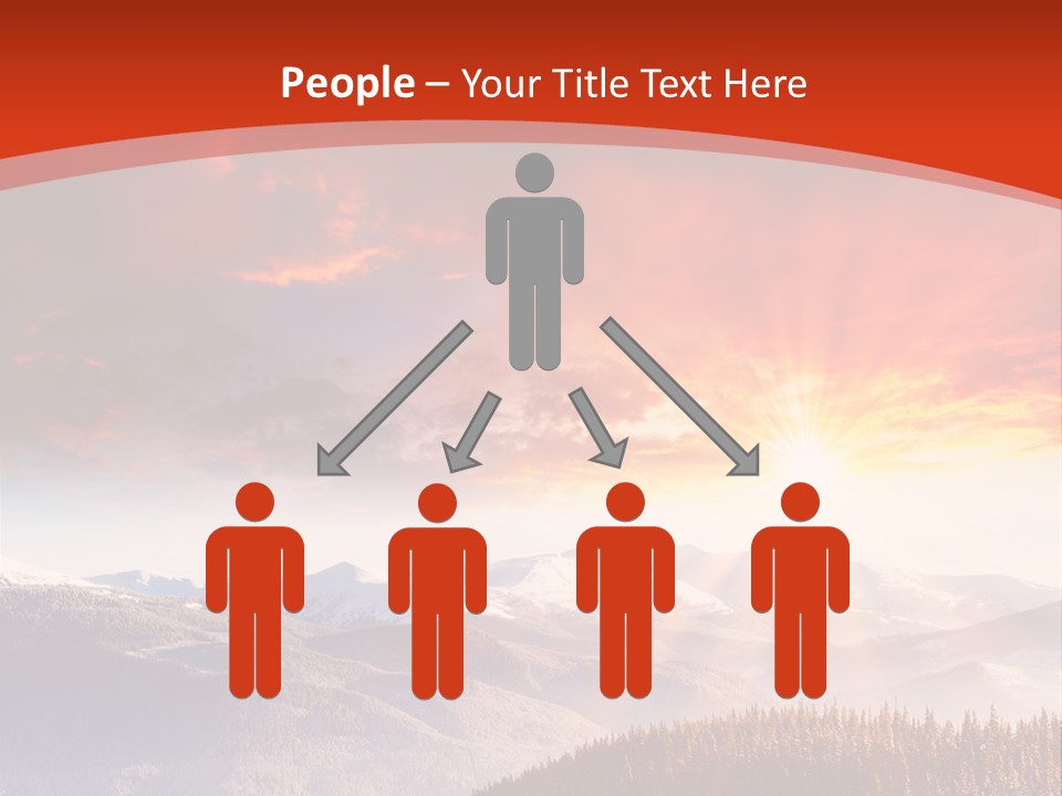 Winter Sunset PowerPoint Template