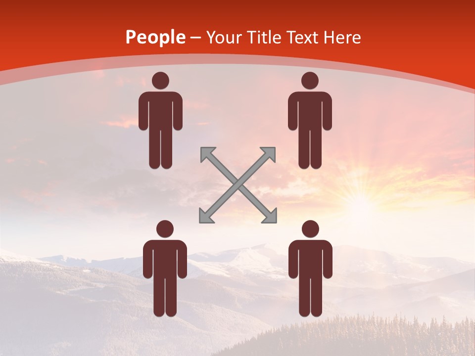 Winter Sunset PowerPoint Template