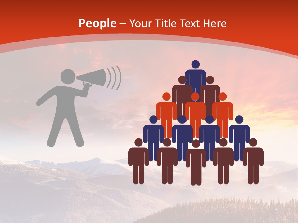 Winter Sunset PowerPoint Template