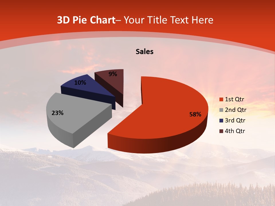 Winter Sunset PowerPoint Template