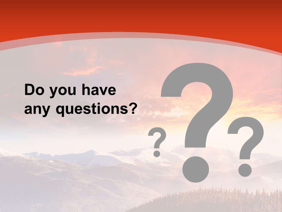 Winter Sunset PowerPoint Template