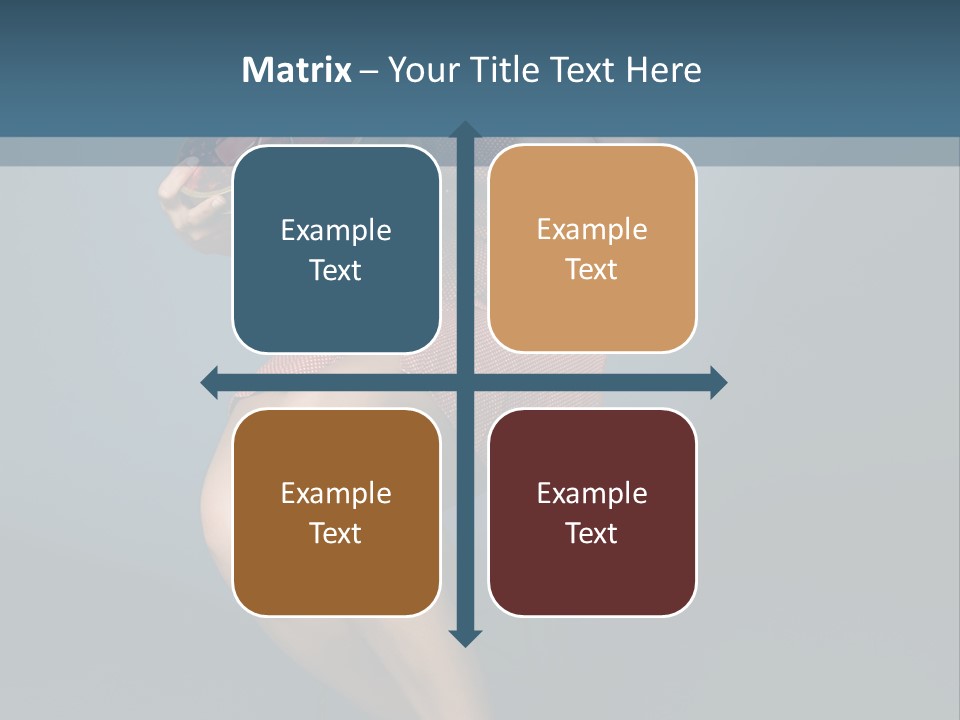 Corset Heart Shaped Blond PowerPoint Template