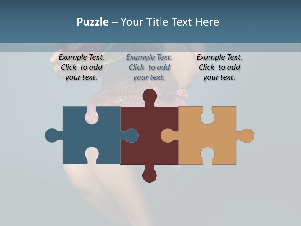 Corset Heart Shaped Blond PowerPoint Template