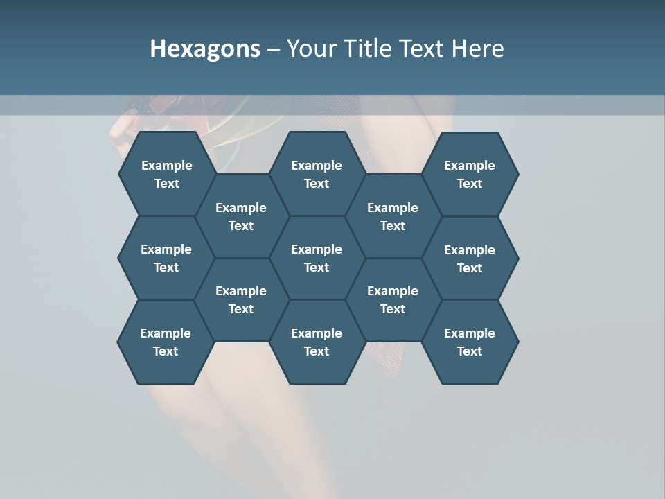 Corset Heart Shaped Blond PowerPoint Template