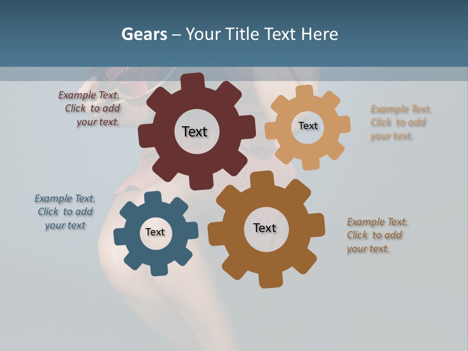 Corset Heart Shaped Blond PowerPoint Template