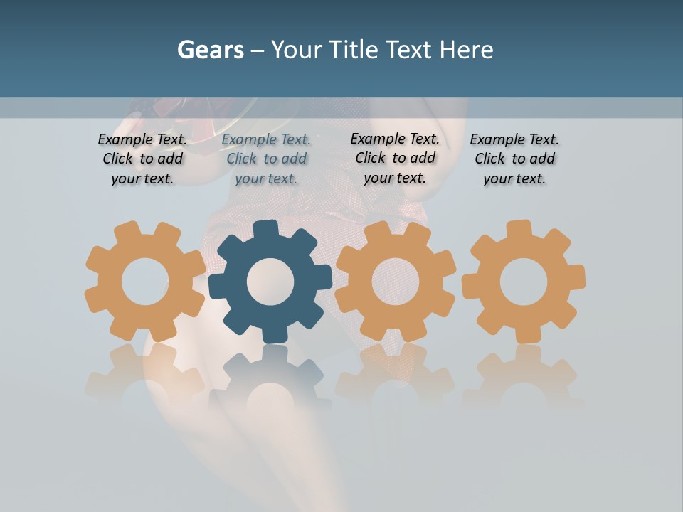 Corset Heart Shaped Blond PowerPoint Template