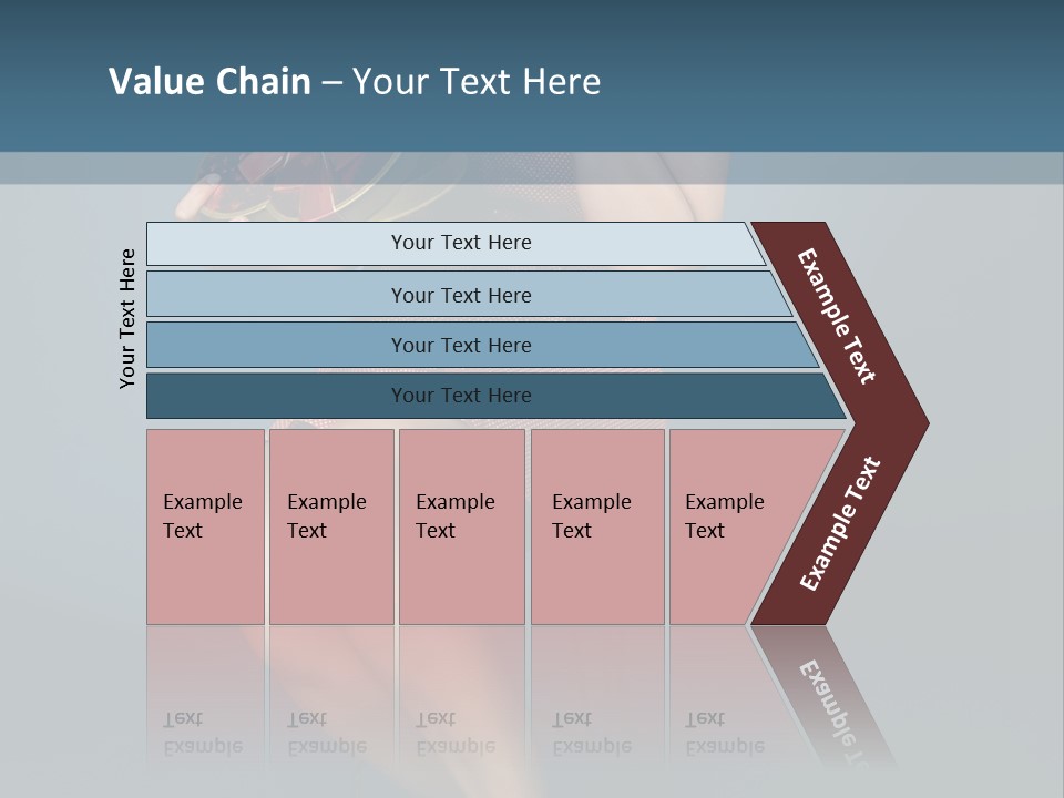 Corset Heart Shaped Blond PowerPoint Template