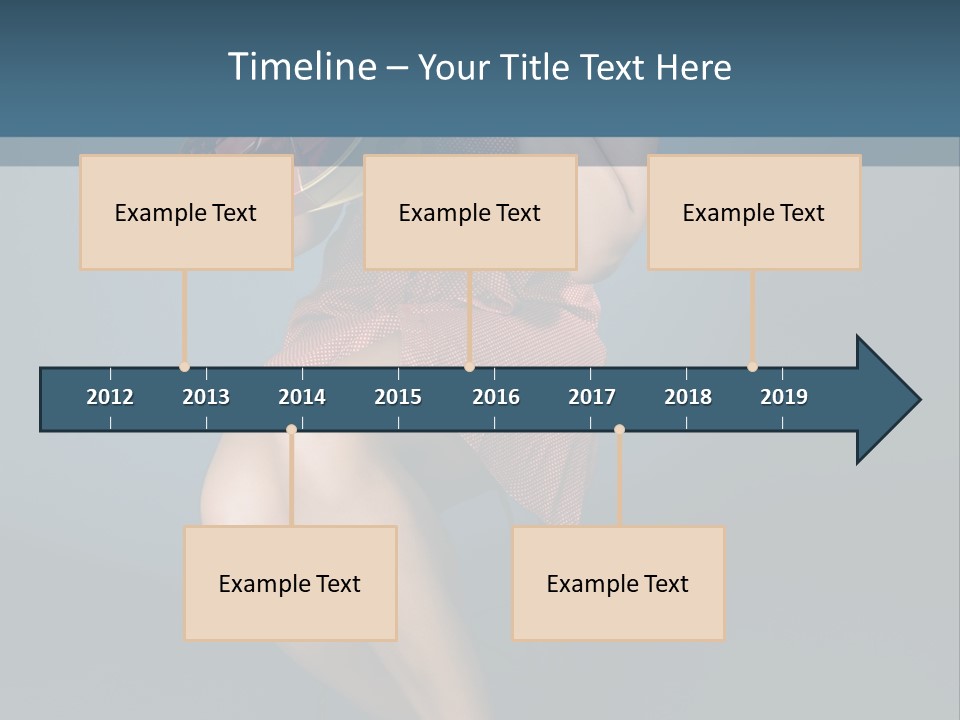 Corset Heart Shaped Blond PowerPoint Template