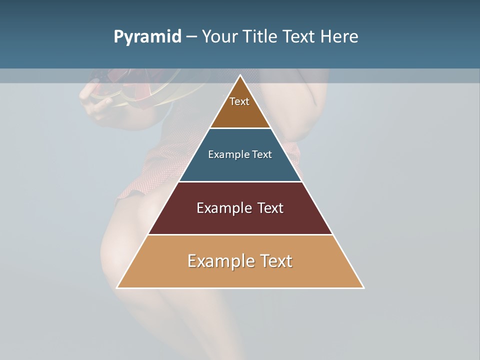 Corset Heart Shaped Blond PowerPoint Template