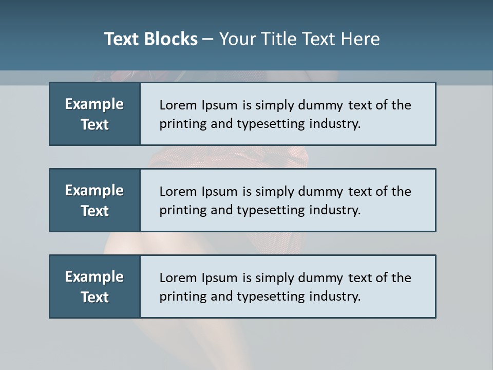 Corset Heart Shaped Blond PowerPoint Template