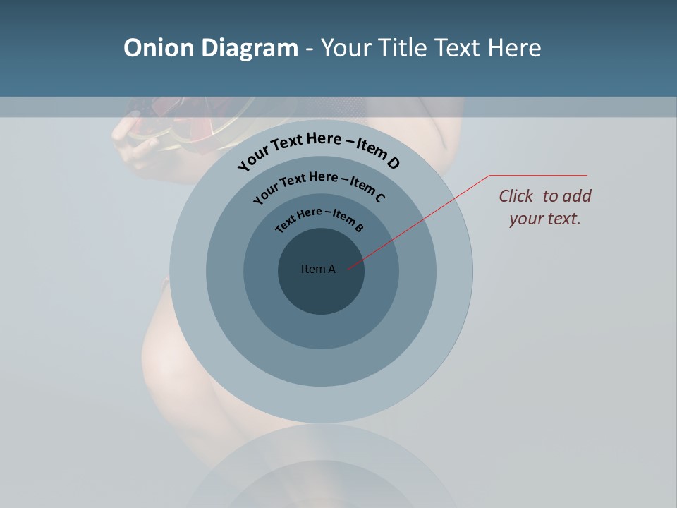 Corset Heart Shaped Blond PowerPoint Template