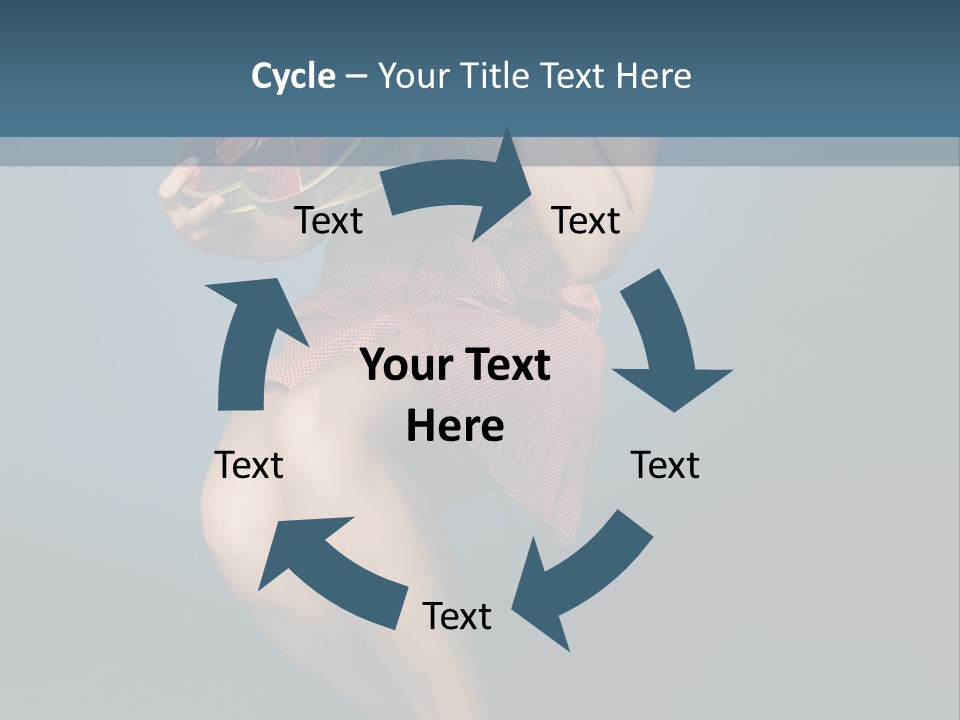 Corset Heart Shaped Blond PowerPoint Template