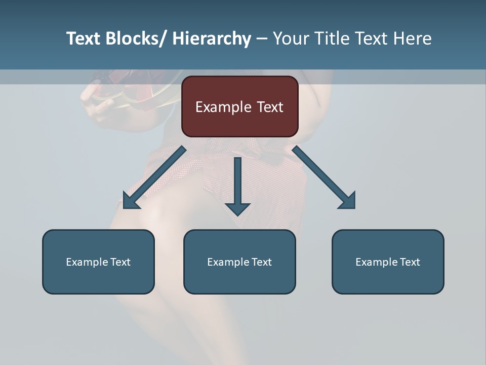 Corset Heart Shaped Blond PowerPoint Template