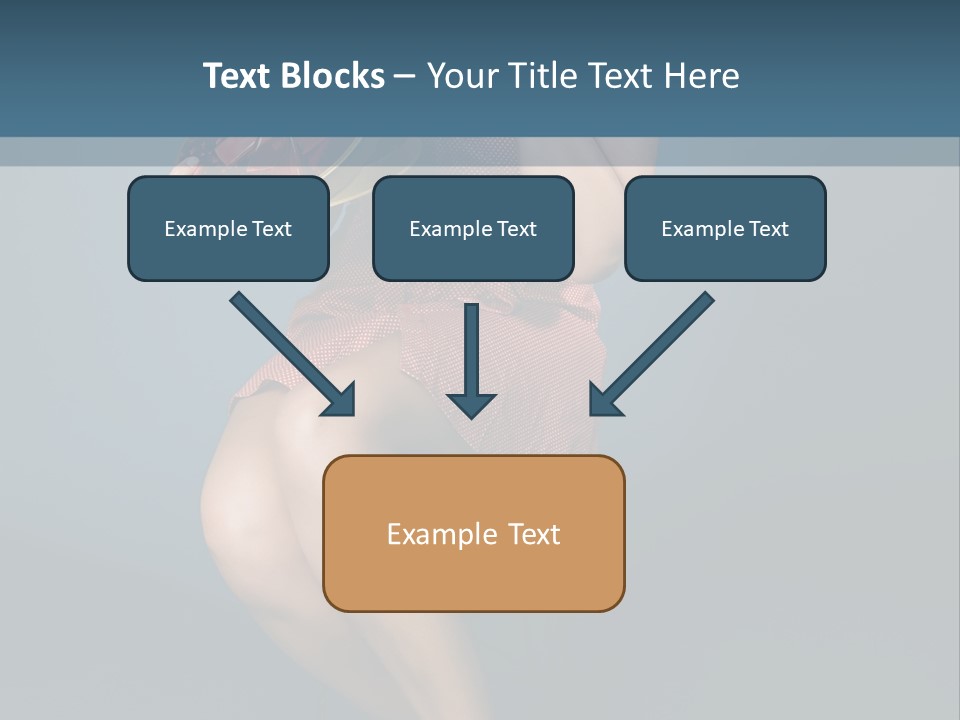 Corset Heart Shaped Blond PowerPoint Template