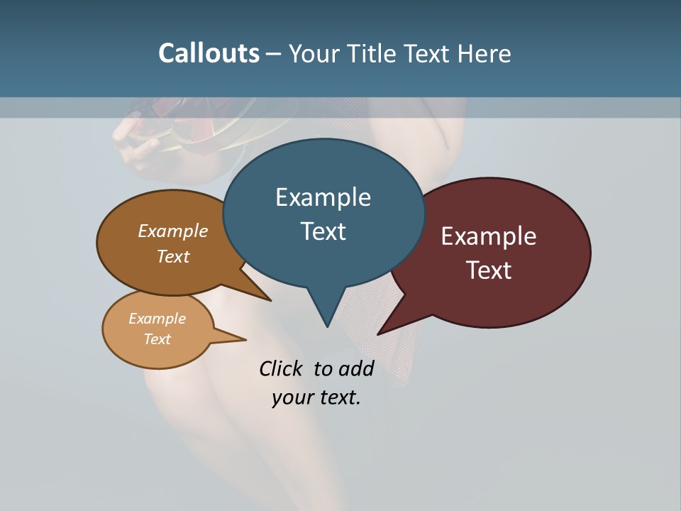 Corset Heart Shaped Blond PowerPoint Template