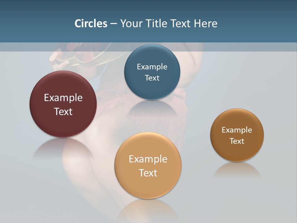 Corset Heart Shaped Blond PowerPoint Template