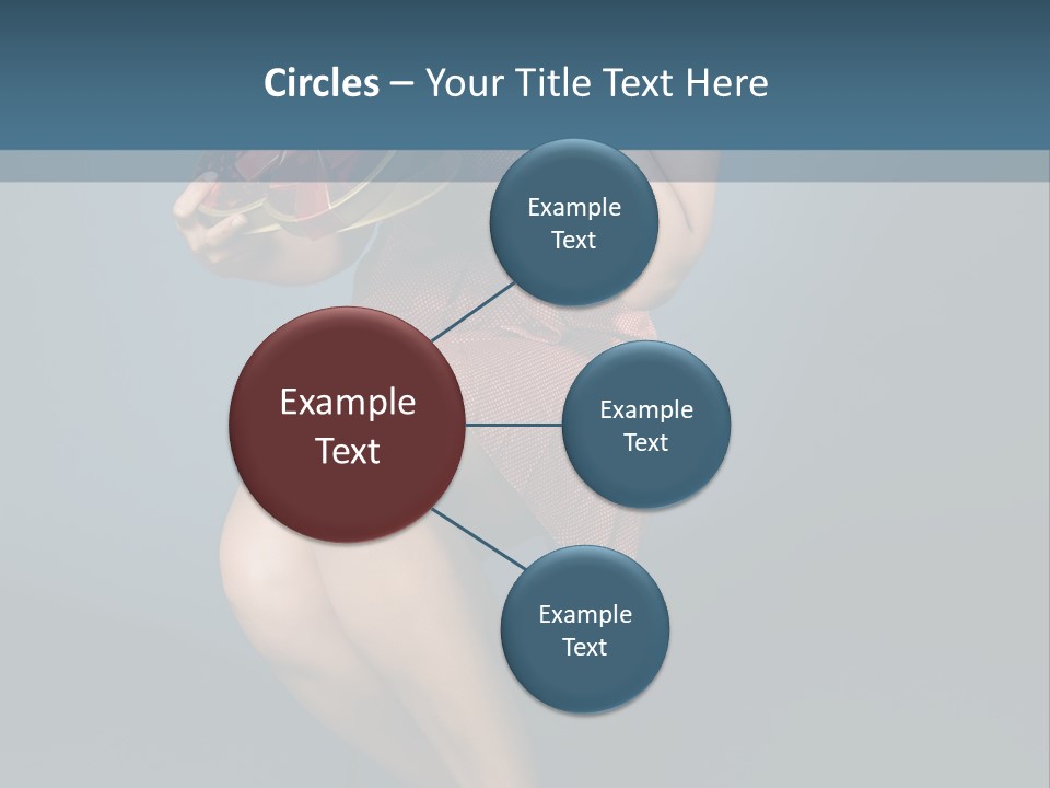 Corset Heart Shaped Blond PowerPoint Template