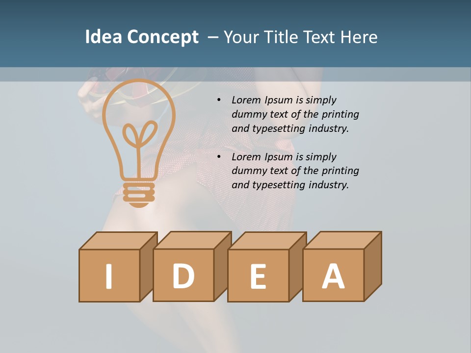 Corset Heart Shaped Blond PowerPoint Template