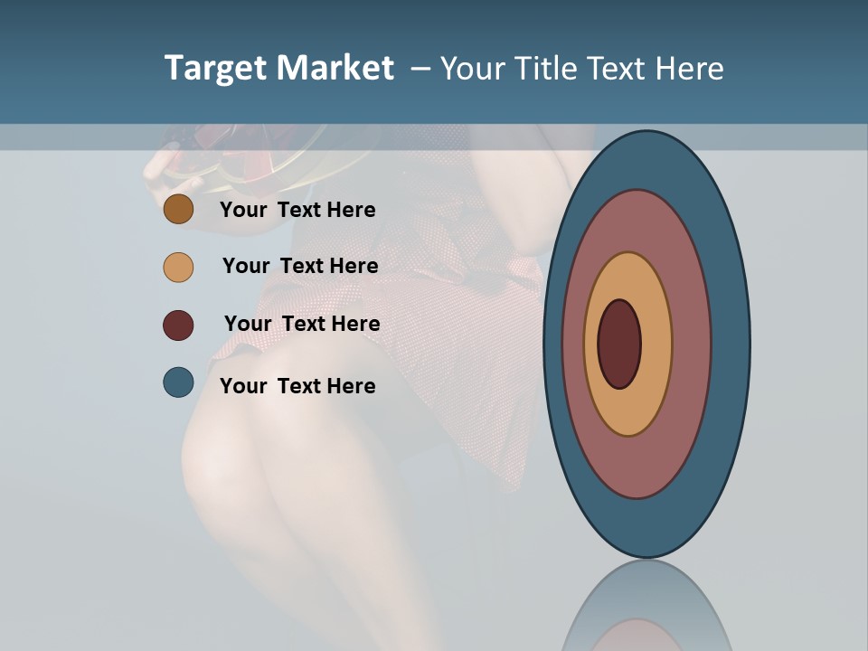 Corset Heart Shaped Blond PowerPoint Template