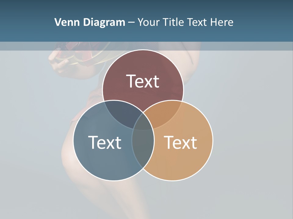 Corset Heart Shaped Blond PowerPoint Template