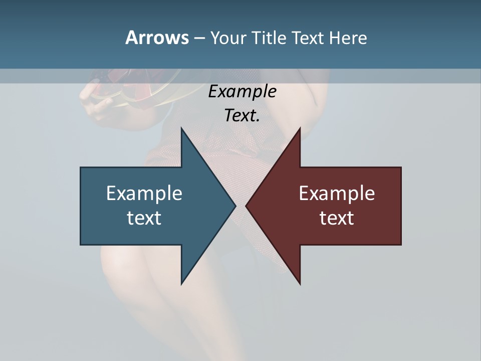 Corset Heart Shaped Blond PowerPoint Template